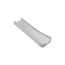 Βάση τοίχου πλαστική λευκή για πολύπριζο 4 & 5 θέσεων (22Cm) - Lumen 