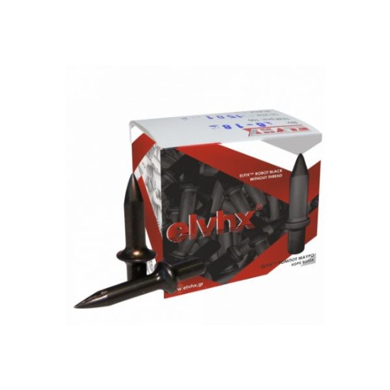 Καρφιά Ρομπότ Γερμανίας Μαύρα Χωρίς Βόλτα Με σπαστό κεφάλι Φ4 x L18 mm - elvhx