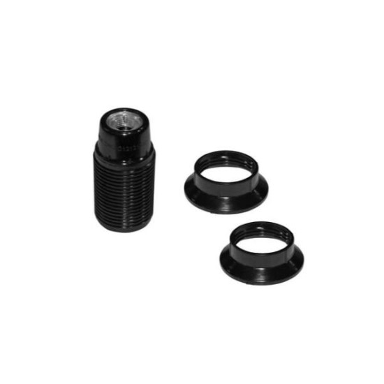 Ντουί Βακελίτου Ε14 M10 με 2 Ροδέλες μάυρο - adeleq