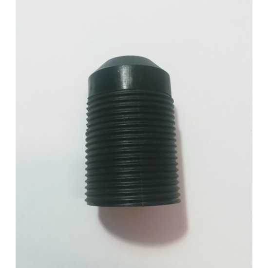 Ντουί Ε27 θερμοπλαστικό με δύο ροδέλες - Μάυρο