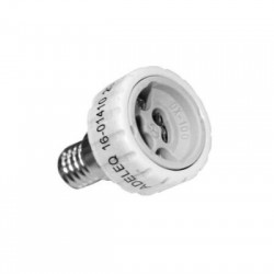 Αντάπτορ E14 σε GU10 Λευκό - adeleq