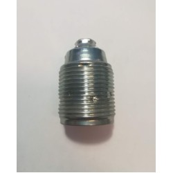 Ντουί E27 μεταλλικό πορσελάνης με σπείρωμα με 2 ροδέλλες 