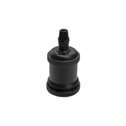 Ντουί Ε27 Αλουμινίου Διακοσμητικό με ροδέλα Μάυρο - adeleq