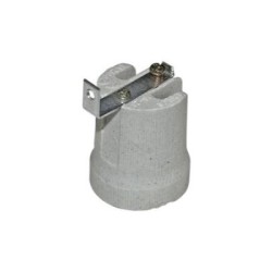 Ντουί πορσελάνης χελώνας Ε27 με λαμάκι εξωτερικό 90° - adeleq