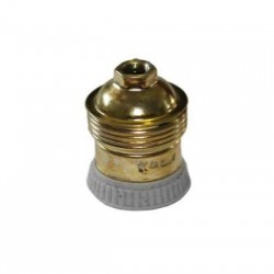 Ντουί μεταλλικό με δακτυλίδη πορσελάνης Ε27-Μ10 - adeleq