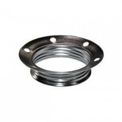 Ροδέλα χρώμιο για ντουί μεταλλικό Ε27 - adeleq