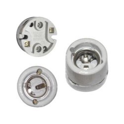 Ντουί πορσελάνης πλαφόν διαιρούμενο Ε27 - adeleq