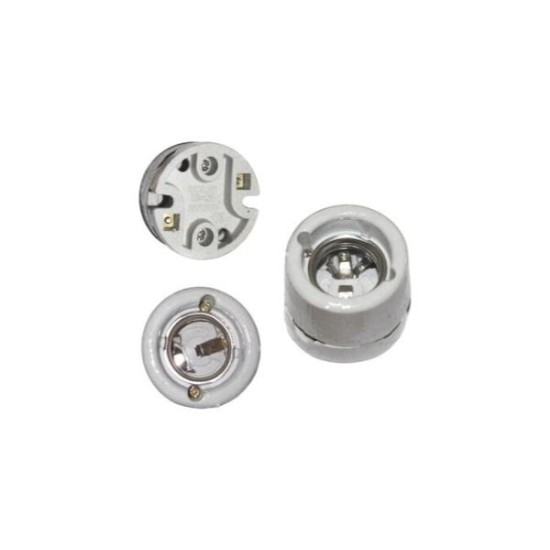 Ντουί πορσελάνης πλαφόν διαιρούμενο Ε27 - adeleq