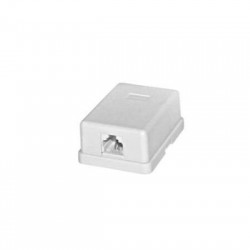 Πρίζα Αμερικής εξωτερική αυτοκόλλητη Μονή (Μία έξοδος)  6P4C