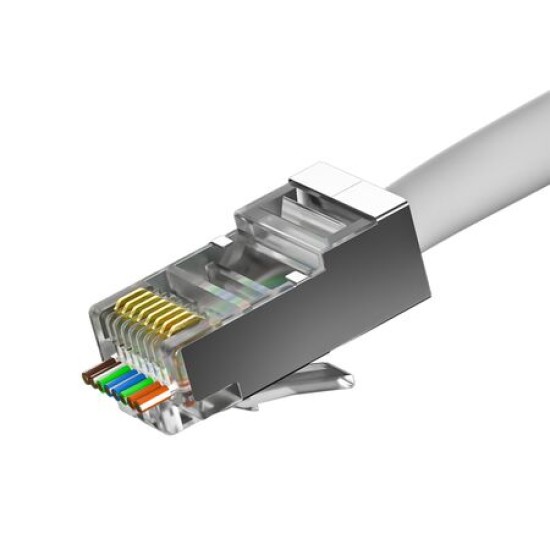 Φίς αρσενικά Data RJ45 FTP CAT5 8P8C Ανοιχτού Τύπου - adeleq