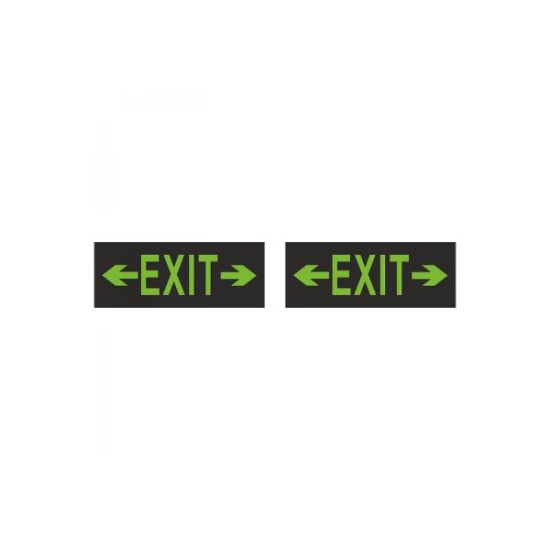 Φωτιστικό ασφαλείας σήμανση 2πλής όψης EXIT δεξί & αριστερό βελάκι 1.5W elvhx