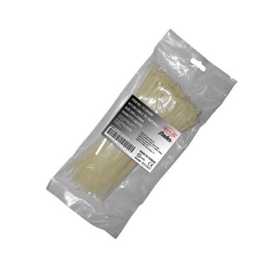 Δεματικά Νάυλον 200 x 4.8 mm Λευκά - Adeleq