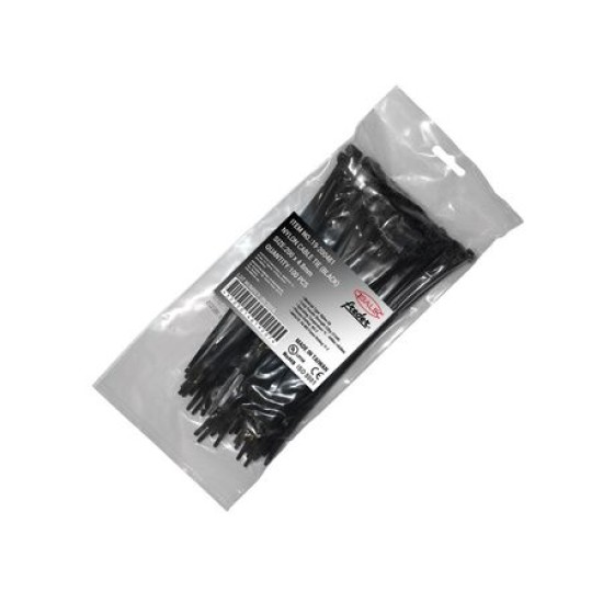 Δεματικά Νάυλον 200 x 4.8 mm Μάυρα - Adeleq