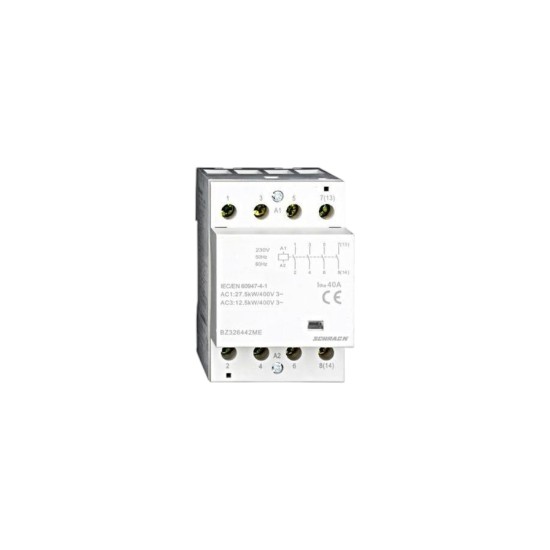 Ρελέ ισχύος ράγας 3 Στοιχείων - 4NO - 63A 230V AC - BZ326444ME - Schrack