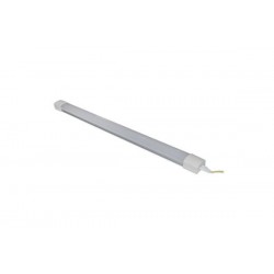 Φωτιστικό LED Αλουμινίου 60cm 18W 230V Λευκό με Ασημί βα΄ση 3000K IP20 - adeleq