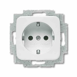 Πρίζα σούκο λευκό μηχανισμός/Πλακίδιο - Busch-Jaeger