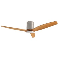 Ceilling fan luxury type 40W KASAMA Nickel / Wood Φ132 / 52 - NIAROS