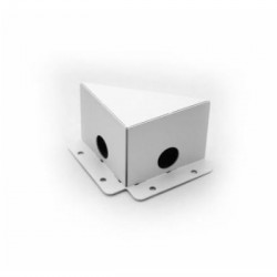 Γωνία Μεταλλική Για Φωτιστικό.Αλουμινίου Γραμμικό 90° Λευκό / Μάυρο - adeleq