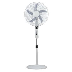 Ανεμιστήρας ορθοστάτου Φ45 / 60W με Τηλεχειριστήριο / Χρονοδιακόπτη & Ψηφιακή οθόνη LED λευκός  - BRAND 