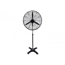 Ανεμιστήρας Ορθοστάτου Μάυρος επαγγελματικού τύπου Φ75 / 240W - BRAND 