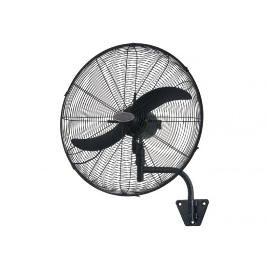 Ανεμιστήρας επίτοιχος Μάυρος επαγγελματικού τύπου με Τηλεχειριστήριο Φ65 / 195W - BRAND 