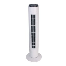 Ανεμιστήρας πύργος 75cm / 45W με Τηλεχειριστήριο / Χρονοδιακόπτη λευκός  - BRAND 