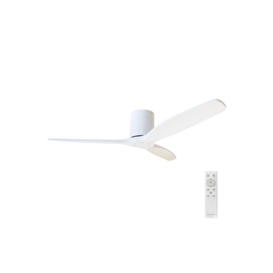 Ανεμιστήρας οροφής λευκός Ξύλινος Υπερπολυτελείας με Τηλεχειριστήριο & Χρονοδιακόπτη Mucari Φ132 / 40W - NIAROS