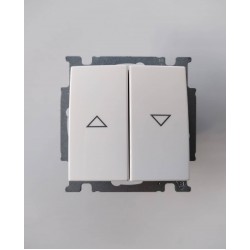 Διακόπτης ρολλών λευκό μηχανισμός/Πλακίδιο - Basic - Busch-Jaeger