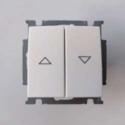 Διακόπτης ρολλών λευκό μηχανισμός/Πλακίδιο - Basic - Busch-Jaeger