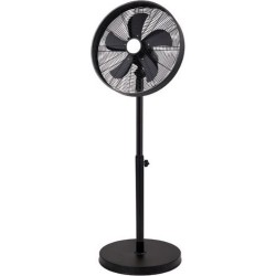 Ανεμιστήρας ορθοστάτου Μεταλλικός Φ40 / 50W Retro - Slim Drum type Μάυρο  - BRAND 