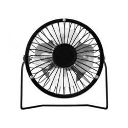 Ανεμιστήρας επιτραπέζιος μεταλλικός Φ10 4΄΄'' Mini USB Μάυρο - NIAROS