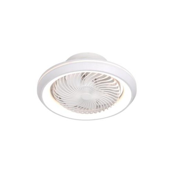 Ceilling fan luxury type White  / 15W DC - BHOOR - NIAROS 