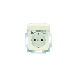 Πρίζα σούκο+κάλυμμα λευκό μηχανισμός/Πλακίδιο - Busch-Jaeger