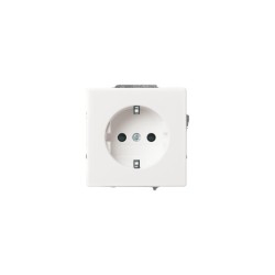 Socket schuko grey - Mechanism/plate Solo/future - Busch-Jaeger