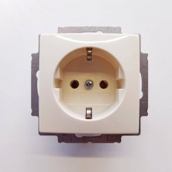 Πρίζα σούκο ιβουάρ μηχανισμός/Πλακίδιο Basic - Busch-Jaeger