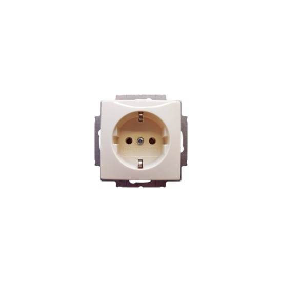 Πρίζα σούκο ιβουάρ μηχανισμός/Πλακίδιο Basic - Busch-Jaeger