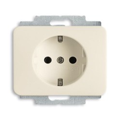 Πρίζα σούκο με προστασία - Ιβουάρ μηχανισμός/Πλακίδιο alpha nea/alpha exclusive - Busch-Jaeger