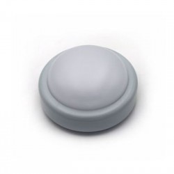 Πλαφονιέρα LED Στρογγυλή PC Φ197mm 18W 4000K IP44 Γκρί - adeleq