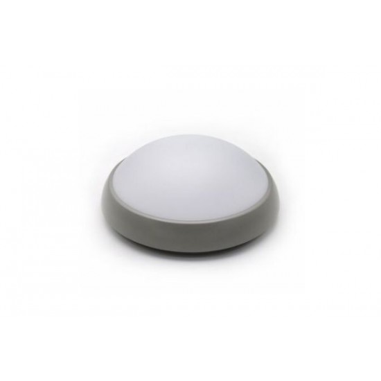 LED Ceiling Fixture PC Round 9W 4000K IP65 Graphite - adeleq