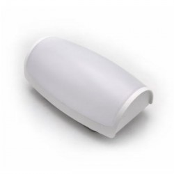 Απλικά LED PC Ορθογώνια Οβάλ 12W 4000K IP65 Λευκή - adeleq