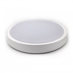 Πλαφονιέρα PC LED Στρογγυλή Φ360mm 28W 4000K IP65 Λευκή - adeleq
