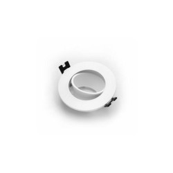 Recessed Spot light rotatable Round PC GU10 white - Adeleq