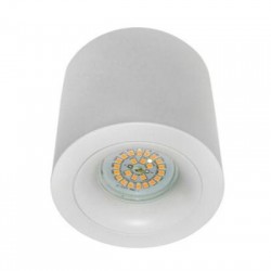 Σπότ εξωτερικό οροφής στρογγυλό σταθερό αλουμινίου D:96mm h:90mm  MR16 / GU10 - Λευκό - Adeleq