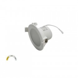 Led Down Light 7W Round Dimmable+Emergency IP44 100° CCT White - Adeleq