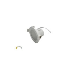 Φωτιστικό Led ψευδοροφής στρογγυλό ντιμαριζόμενο + Ασφαλείας IP44 7W CCT Λευκ΄΄ο - 21-072 - adeleq 