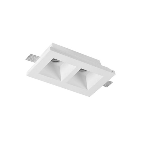 Σπότ Γύψινο Ψευδοροφής.Διπλό Τετράγωνο GU10 Βαθύ D:215 h:58mm - Adeleq