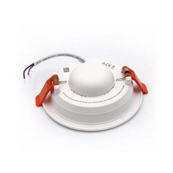 Led down light 10W Round slim type - 3000K 120deg - White - Adeleq