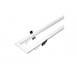 Πλαίσιο ψευδοροφής για φωτιστικό αλουμινίου Γραμικό 120cm Λευκό / Μάυρο - adeleq