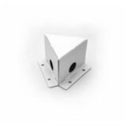 Τρίγωνο Μεταλλικό Για Φωτιστικό.Αλουμινίου Γραμμικό 3X120° Λευκό / Μάυρο - adeleq