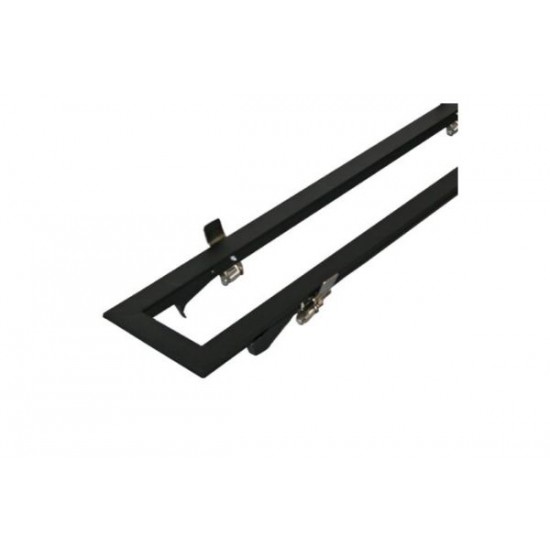 Πλαίσιο ψευδοροφής για φωτιστικό αλουμινίου Γραμικό 150cm Λευκό / Μάυρο - adeleq